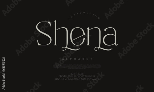 Elegant serif font with artistic swashes and refined letterforms, ideal for branding, packaging, and editorial use