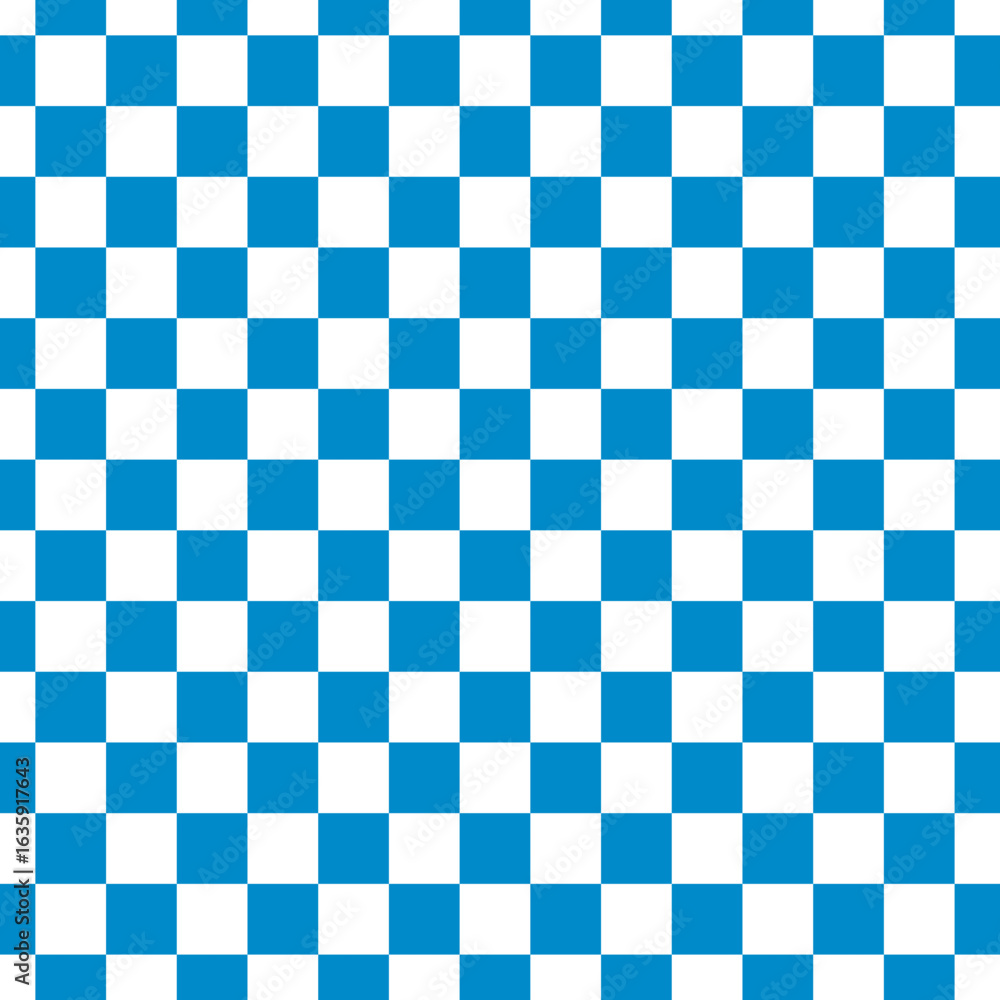 Bavarian blue and white checkerboard seamless pattern