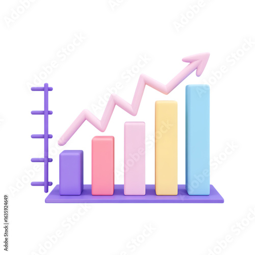 3D Pastel Bar Graph Showing Growth and Success Free Download 3D Pastel Bar Graph Showing Growth and Success - GFXLoad