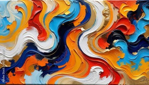 Modern Abstract Art Backdrop