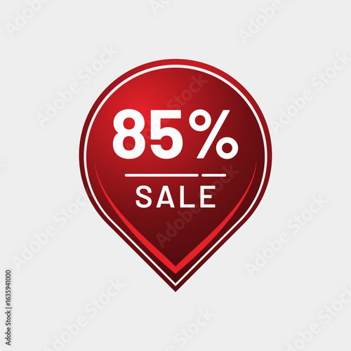 Free Download 85% Off Tag – Bold Vector Marker for Exclusive Clearance Sales - GFXLoad