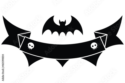 halloween banner vector icon