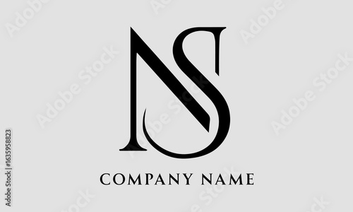 NS, SN Alphabets Letters Logo Monogram (5000x3000 pixels, 300dpi)