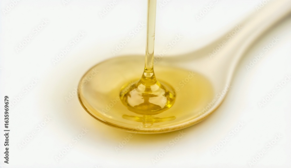 Golden honey dripping on a spoon, close-up view, copy space
Golden honey dripping on a spoon, close-up view, copy space