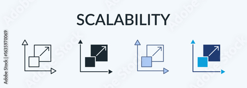 Scalability Multiple Style Icon Collection