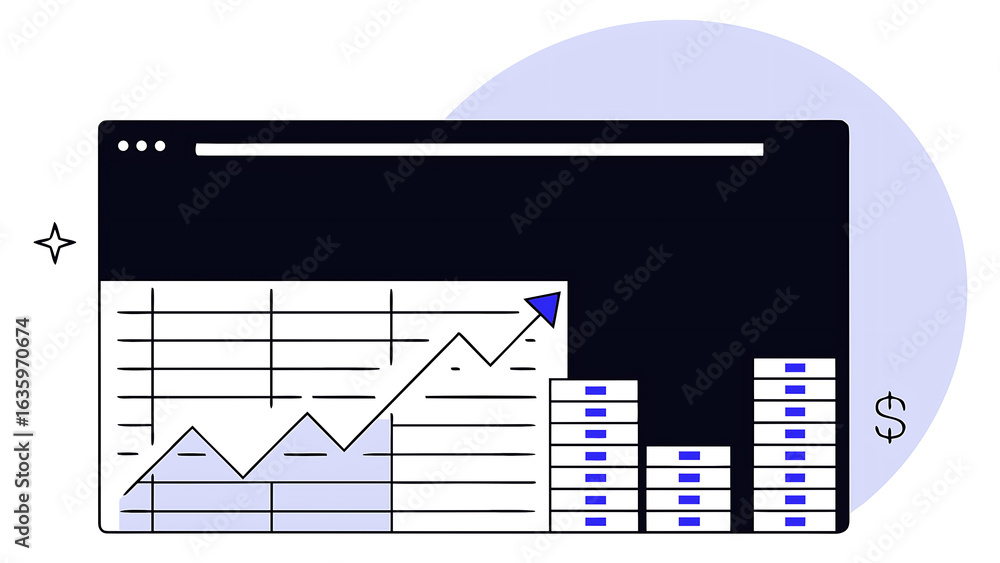 investment finance chart stock market business and exchange financial growth graph investment finance chart stock market business and exchange financial growth graph