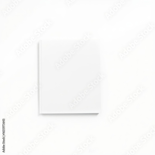 Blank hardcover book mockup isolated on white background flat lay view it can be used for promo catalogs brochures magazines etc ready for your design book with white blank cover isolated bo