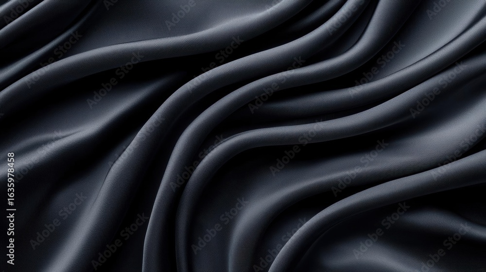 Obraz premium Cozy monochrome silk texture in seamless wave formation, minimalist softness