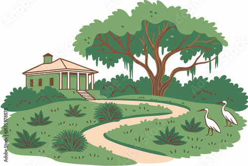 Avery Island in Louisiana isn’t just for Tabasco—it’s home to Jungle Gardens and snowy egrets.