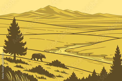 Bering Land Bridge National Preserve marks the site where humans are believed to have first entered Alaska from Asia.