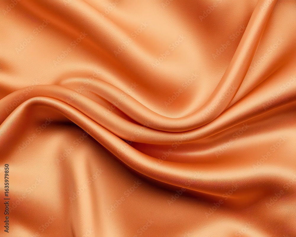 Fototapeta premium Seamless warmtoned silk texture in stylized pattern, cozy and clean aesthetic
