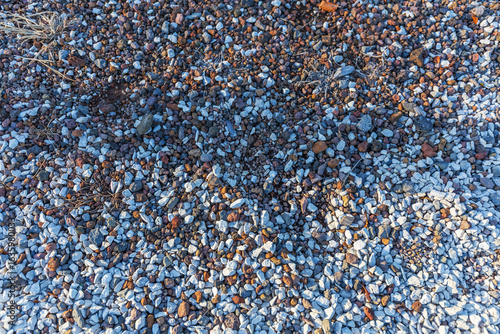 Mixed Gravel and Pebble Ground Texture