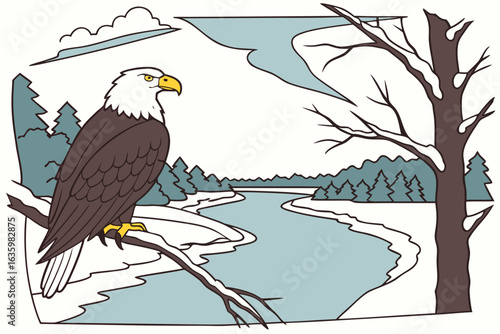Arkansas hosts wintering bald eagles, especially near lakes and rivers like Lake Dardanelle.