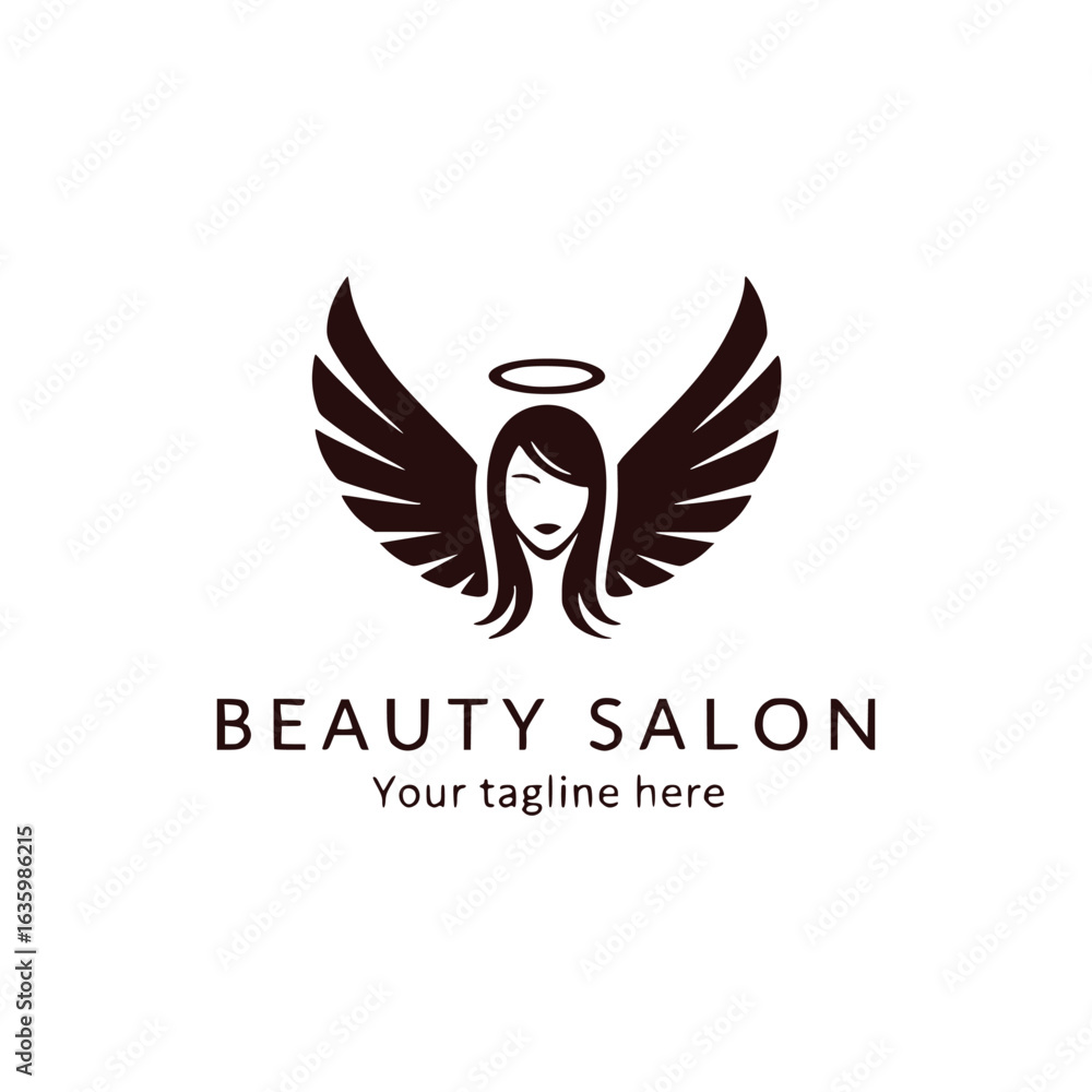 Fototapeta premium Beauty salon logo design vector.