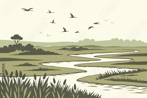 Cheyenne Bottoms in Kansas is a crucial wetland for migratory birds and waterfowl viewing.