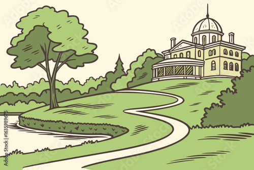 Clifton Park in Baltimore is a historic green space with a golf course, reservoir, and old mansions from the Gilded Age.