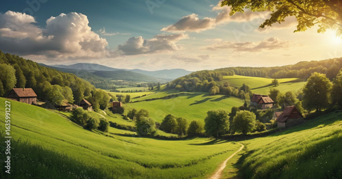 Wallpaper Mural panorama of the mountains Torontodigital.ca