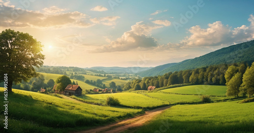 Wallpaper Mural panorama of the mountains Torontodigital.ca