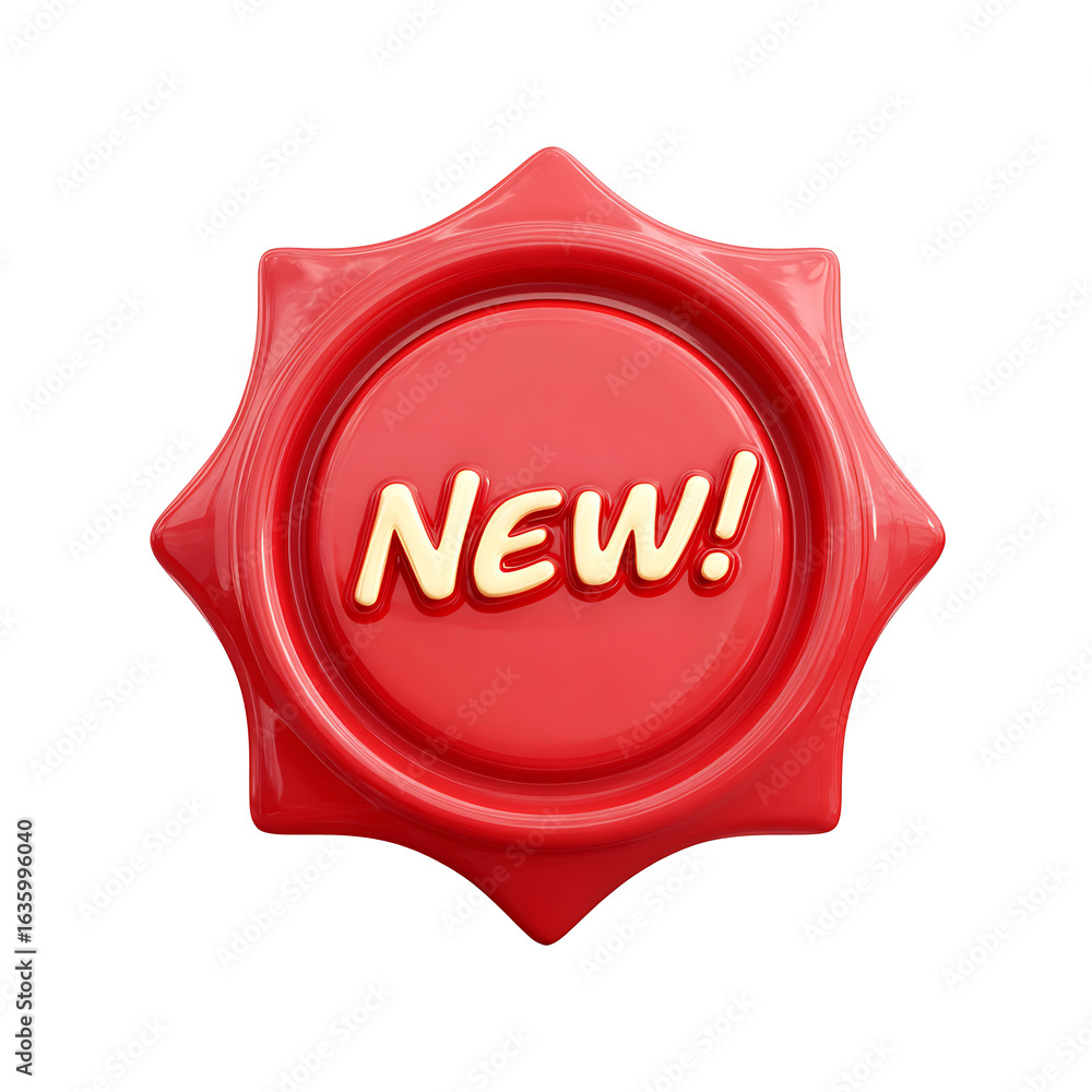 A red logo that says new and new
A red logo that says new and new