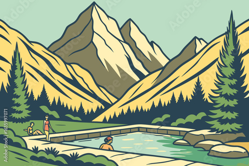 Colorado’s Mount Princeton Hot Springs provides year-round soaking beneath towering peaks.