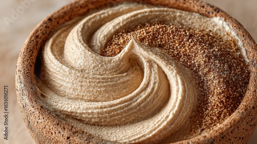 Ceramic vat of fermenting organic miso paste in Kyoto showcasing umami richness