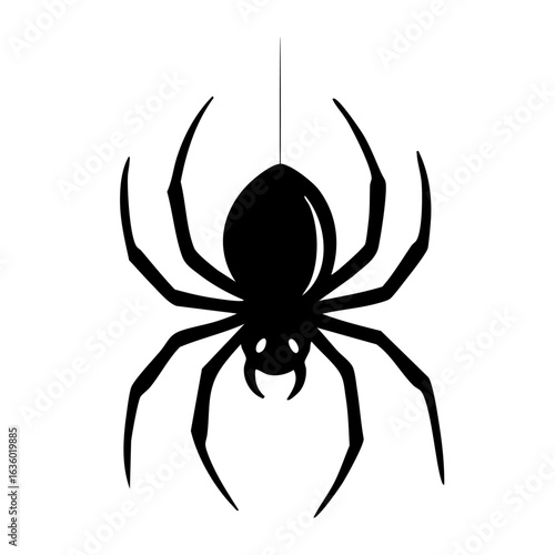 schwarze Spinne Icon