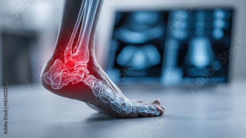 Ankle joint anatomy and Achilles tendinitis diagnosis via ultrasound