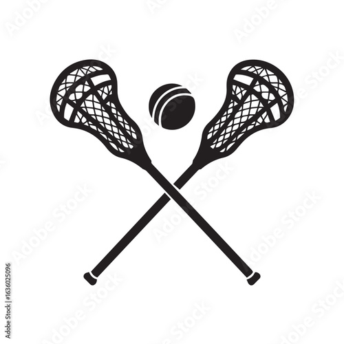 Custom Lacrosse Sports Logo Pack – Split Ball, Crossed Sticks, and Editable Name Text Designs