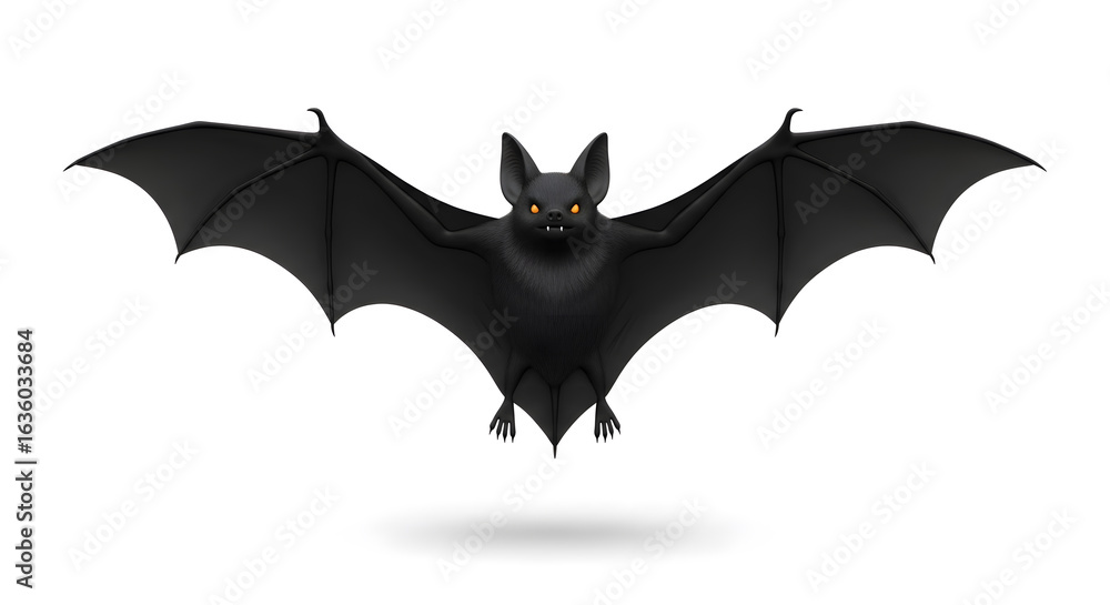 Fototapeta premium Black Bat Flying