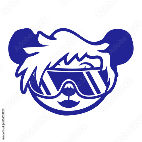 Panda Bear Sunglasses Cool Girl Woman Hair Style Female