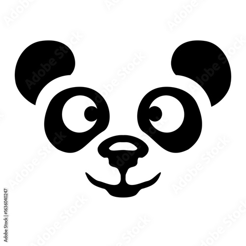 Panda Bear Cute Asian Animal Black White Pattern