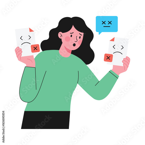 Code Error Flat vector illustration.
