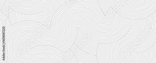 Elegant abstract geometric pattern circles seamless pattern.