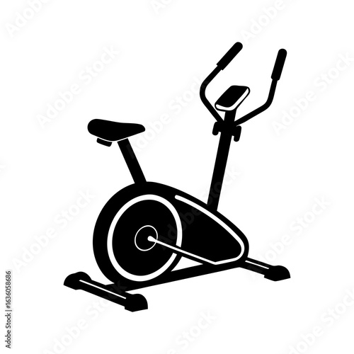 vector illustration elliptical trainer  