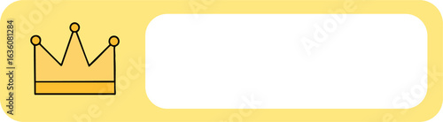 Photos 유치원 왕관 모자 라인드로잉 이름표(kindergarten crown yellow name tag line drawing)