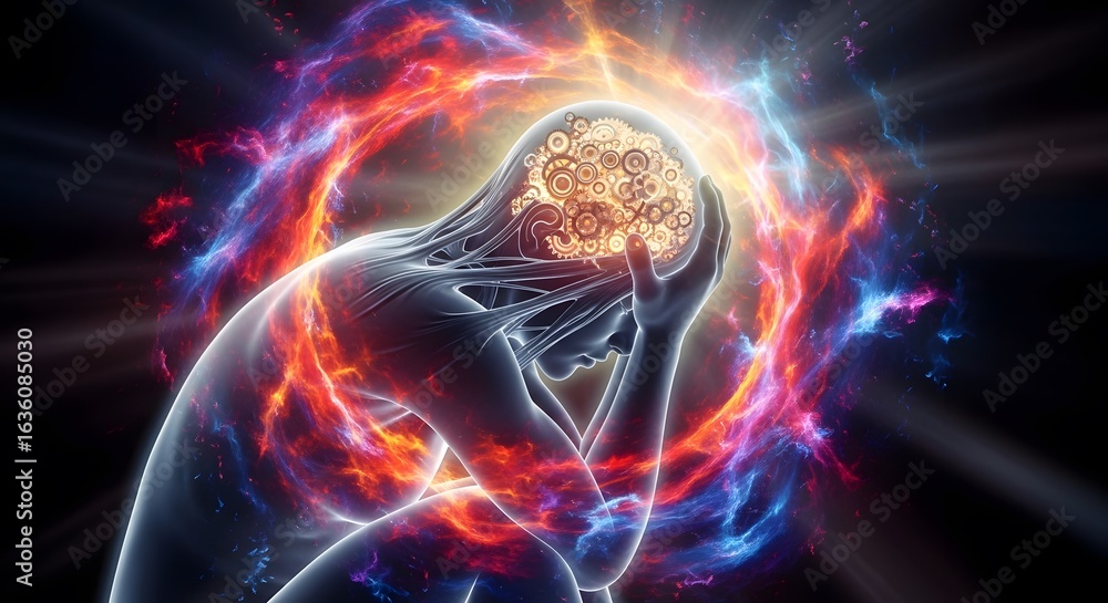 Obraz premium abstract blue background