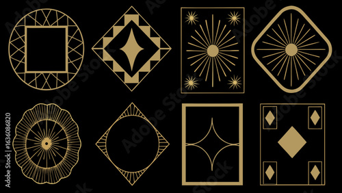 set of gold and diamonds