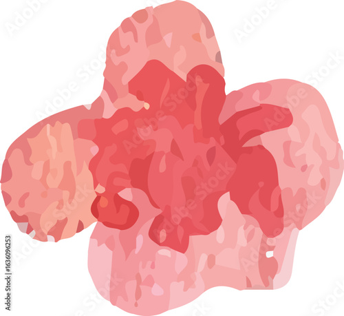 flower with heart shaped cloud