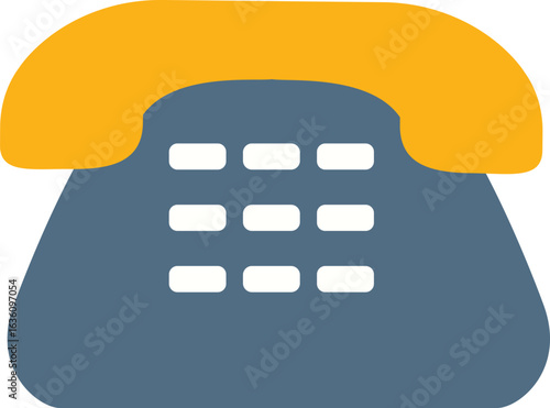 a telephone on white isolate