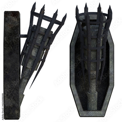 wall hanging fire torch