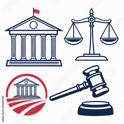 law and justice icons
