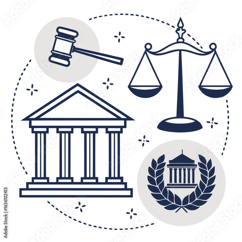justice icon vector illustration
