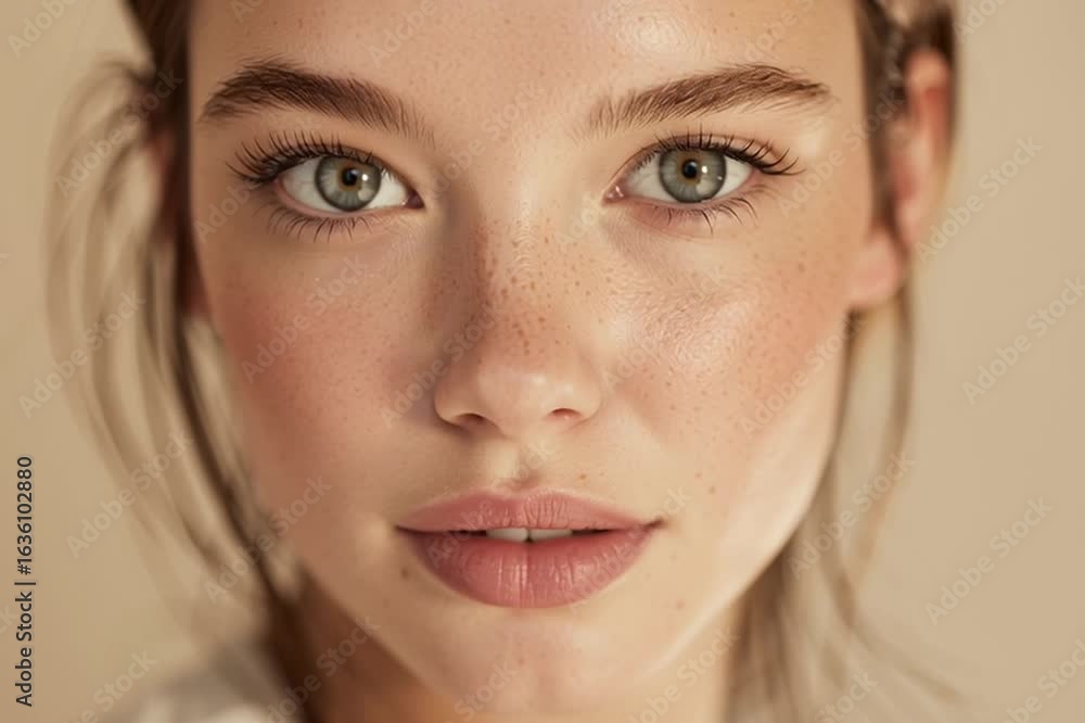 Healthy, glowing complexion captured in a close-up portrait, emphasizing smooth texture, natural light, and minimalistic beauty.
Healthy, glowing complexion captured in a close-up portrait, emphasizing smooth texture, natural light, and minimalistic beauty.