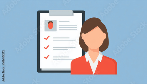 Wallpaper Mural HR, job hiring requirements concept illustration Torontodigital.ca