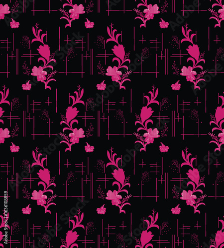 seamless pattern with flowers