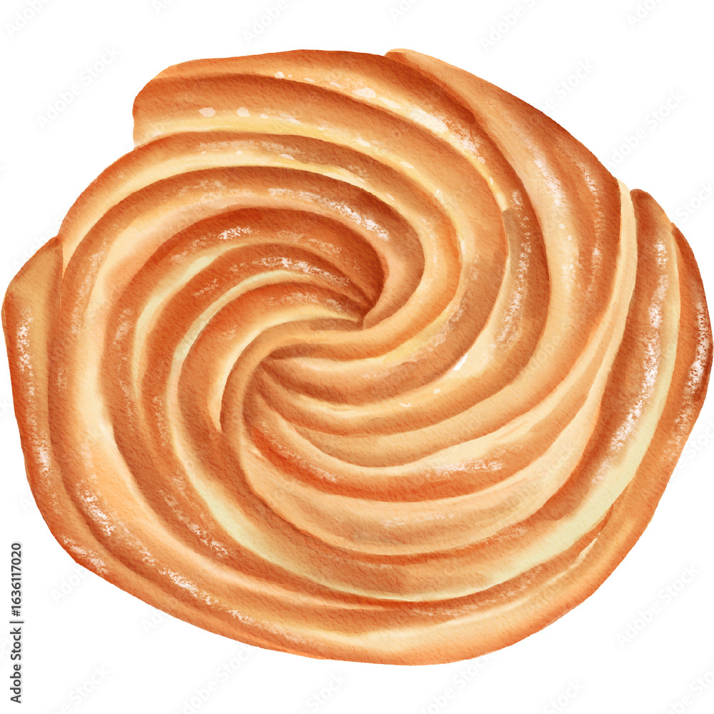 Fototapeta premium Illustration of Pastry Bun