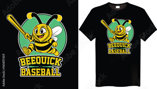 Beequick Baseball T-Shirt Design
