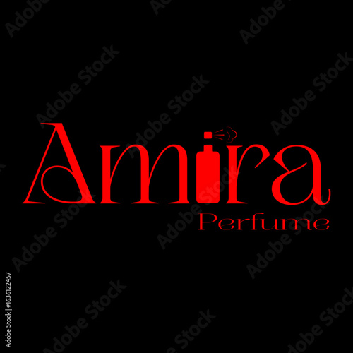 Logo Amira for perfume shop