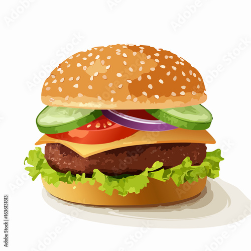 Saftiger Cheeseburger