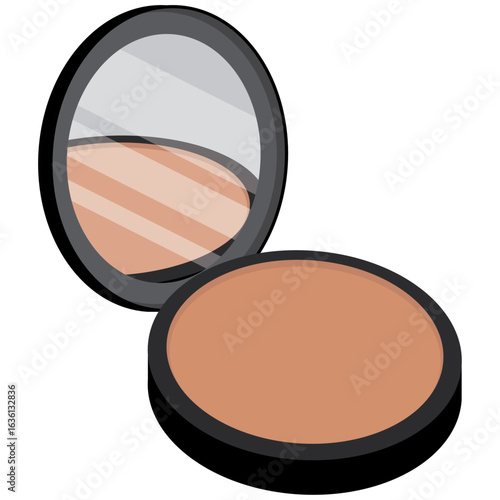 foundation powder, face cosmetic vector.